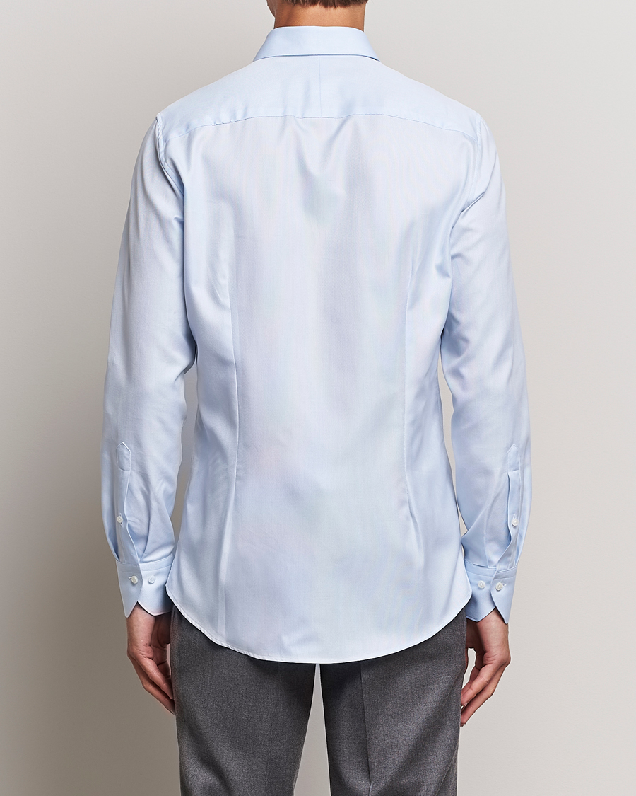 Men | Shirts | Stenströms | 1899 Slim Cotton Royal Oxford Shirt Light Blue