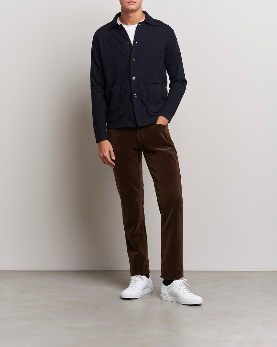 Men | Trousers | Massimo Alba | Regular Fit Velvet 5-Pocket Pants Chestnut