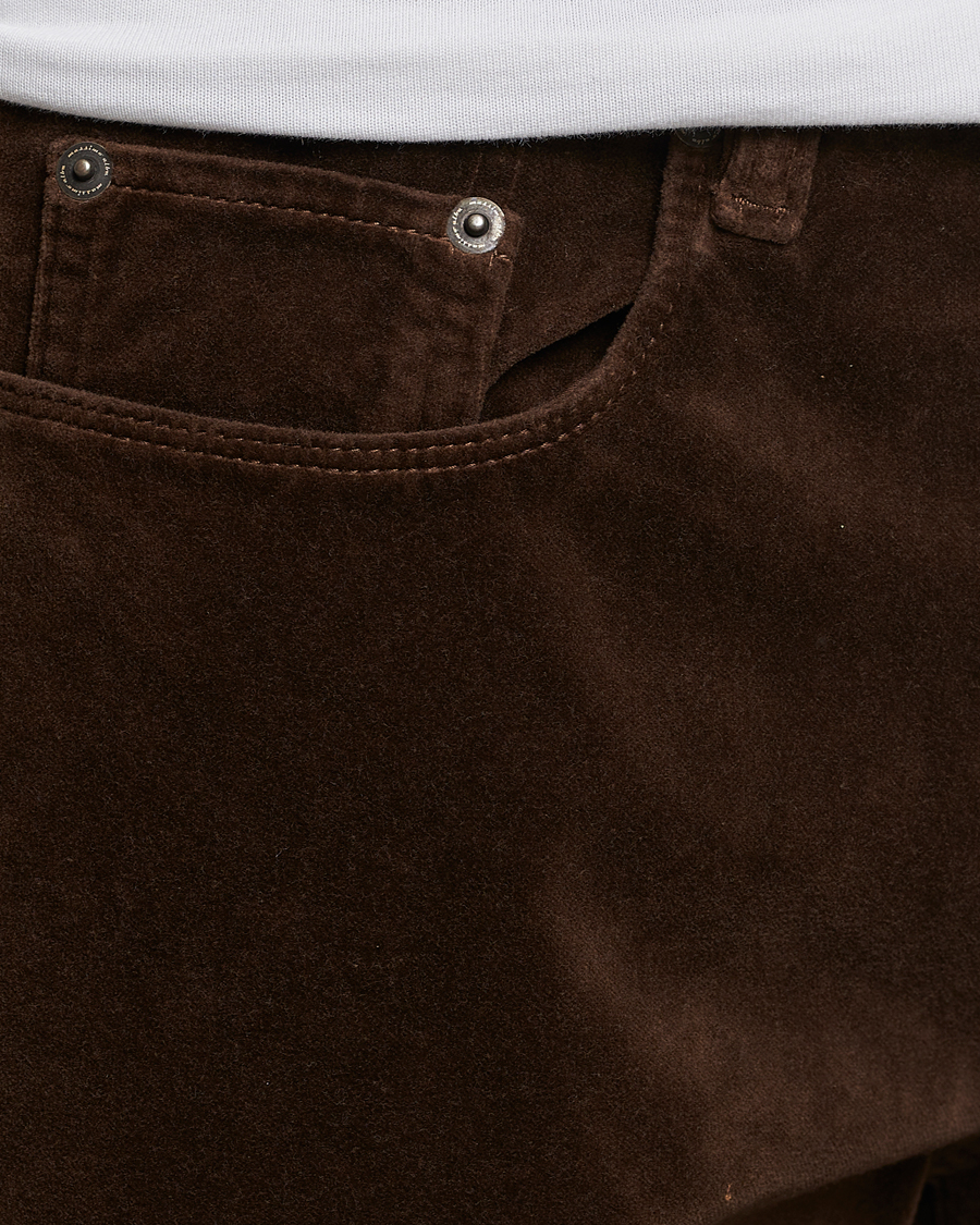 Men | Trousers | Massimo Alba | Regular Fit Velvet 5-Pocket Pants Chestnut
