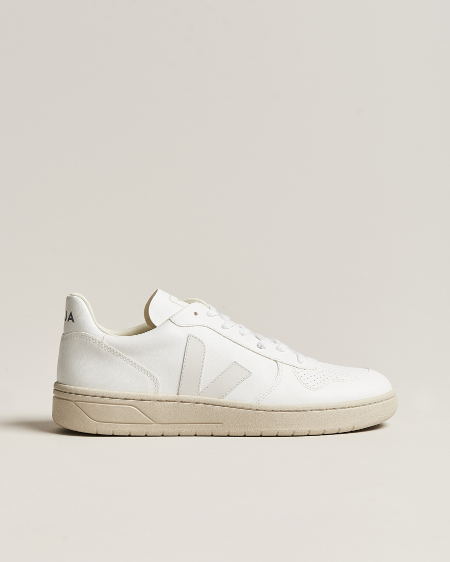 Men | Veja V-10 Vegan Leather Sneaker Full White 40 | Veja | V-10 Vegan Leather Sneaker Full White 40