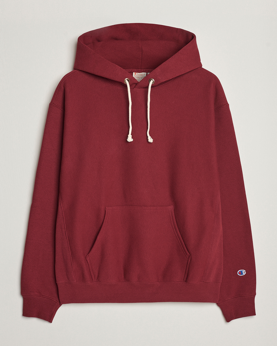 Men | Sweaters & Knitwear | Champion | Reverse Weave Soft Fleece Hoodie Cabernet