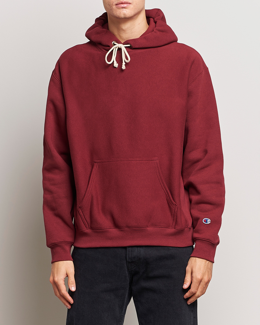 Men | Sweaters & Knitwear | Champion | Reverse Weave Soft Fleece Hoodie Cabernet