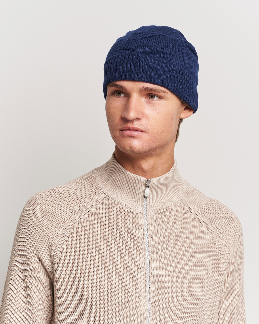 Men | Kiton Cashmere Beanie Navy | Kiton | Cashmere Beanie Navy
