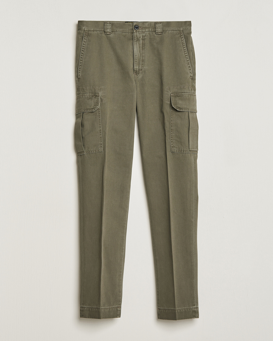Men | Trousers | Incotex | Slim Fit Cargo Pants Military