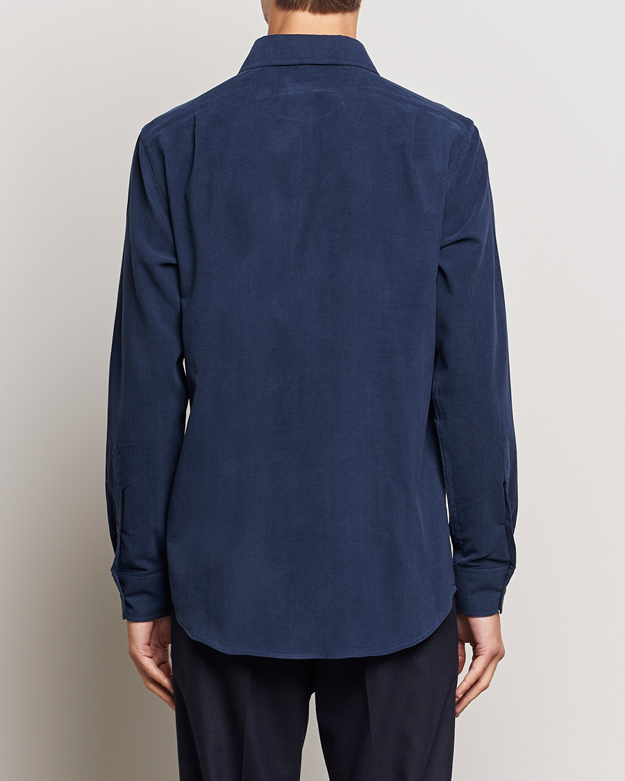 Men | Shirts | Ralph Lauren Purple Label | Cotton/Cashmere Corduroy Shirt Navy