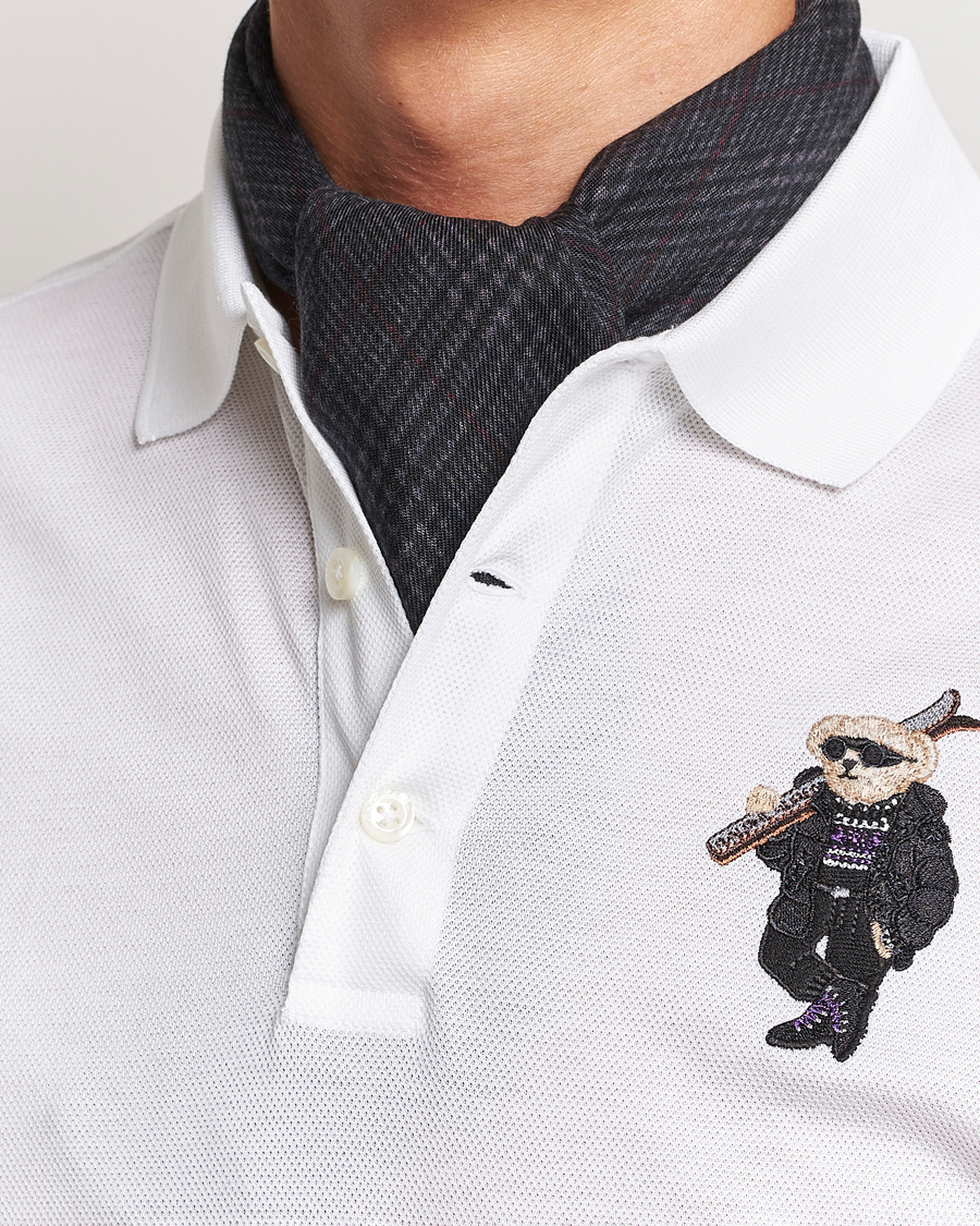 Men | Ralph Lauren Purple Label Glencheck Wool Scarf Charcoal | Ralph Lauren Purple Label | Glencheck Wool Scarf Charcoal