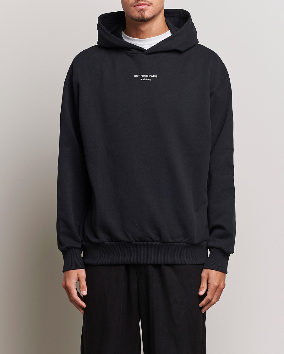 Men | Sweaters & Knitwear | Drôle de Monsieur | Classic NFPM Hoodie Black