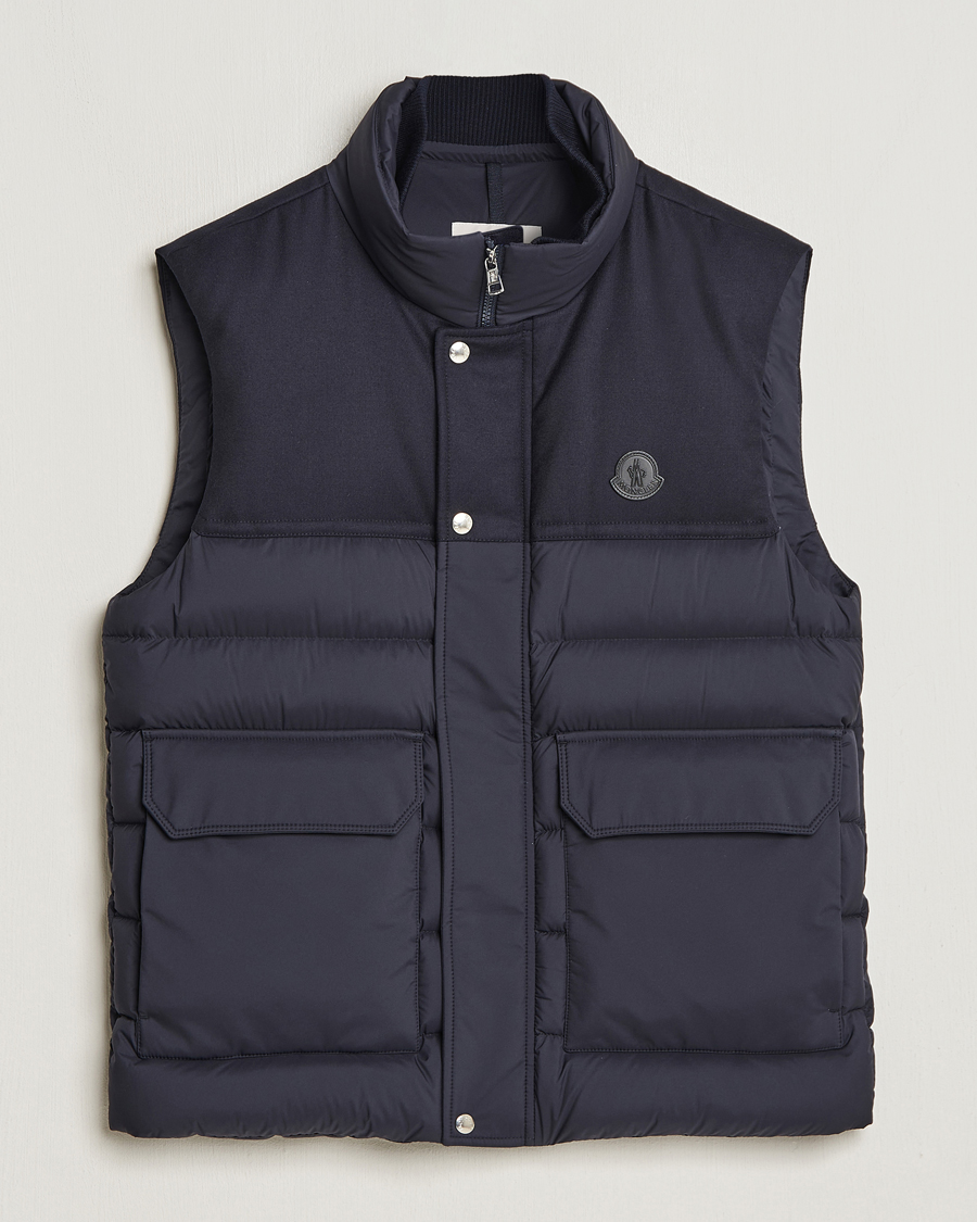 Men | Coats & Jackets | Moncler | Rance Down Vest Navy