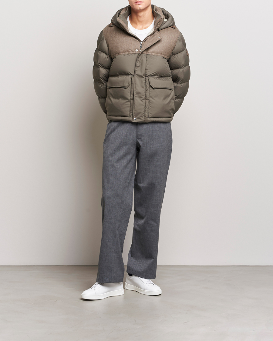 Men | Coats & Jackets | Moncler | Mussala Short Down Parka Taupe