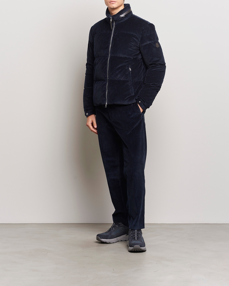 Men | Trousers | Moncler | Corduroy Pants Navy