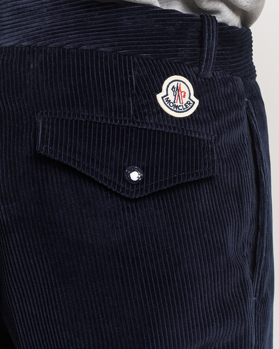 Men | Trousers | Moncler | Corduroy Pants Navy
