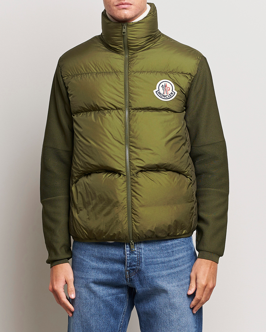 Men | Sweaters & Knitwear | Moncler | Hybrid Cardigan Military Green