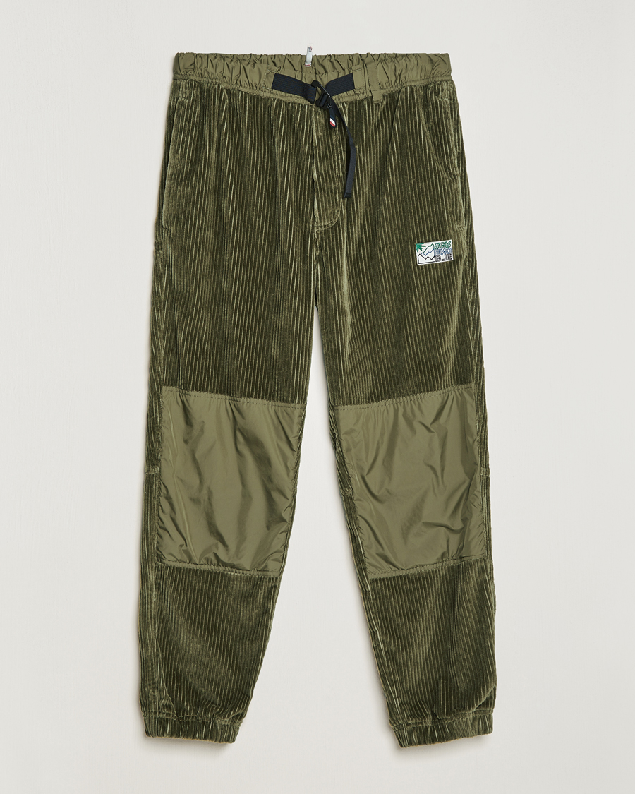 Men | Trousers | Moncler Grenoble | Tech Panel Corduroy Trousers Olive