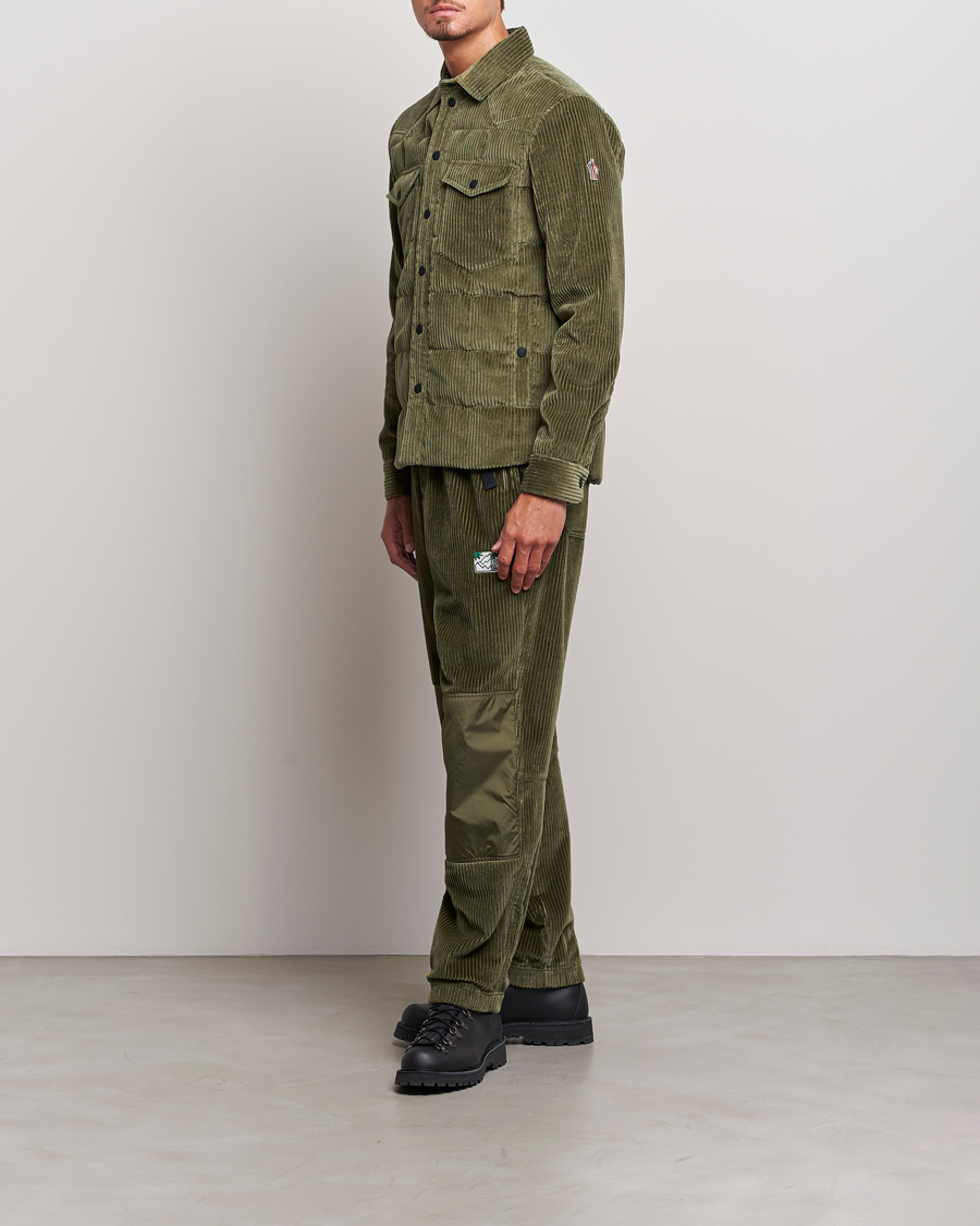 Men | Trousers | Moncler Grenoble | Tech Panel Corduroy Trousers Olive