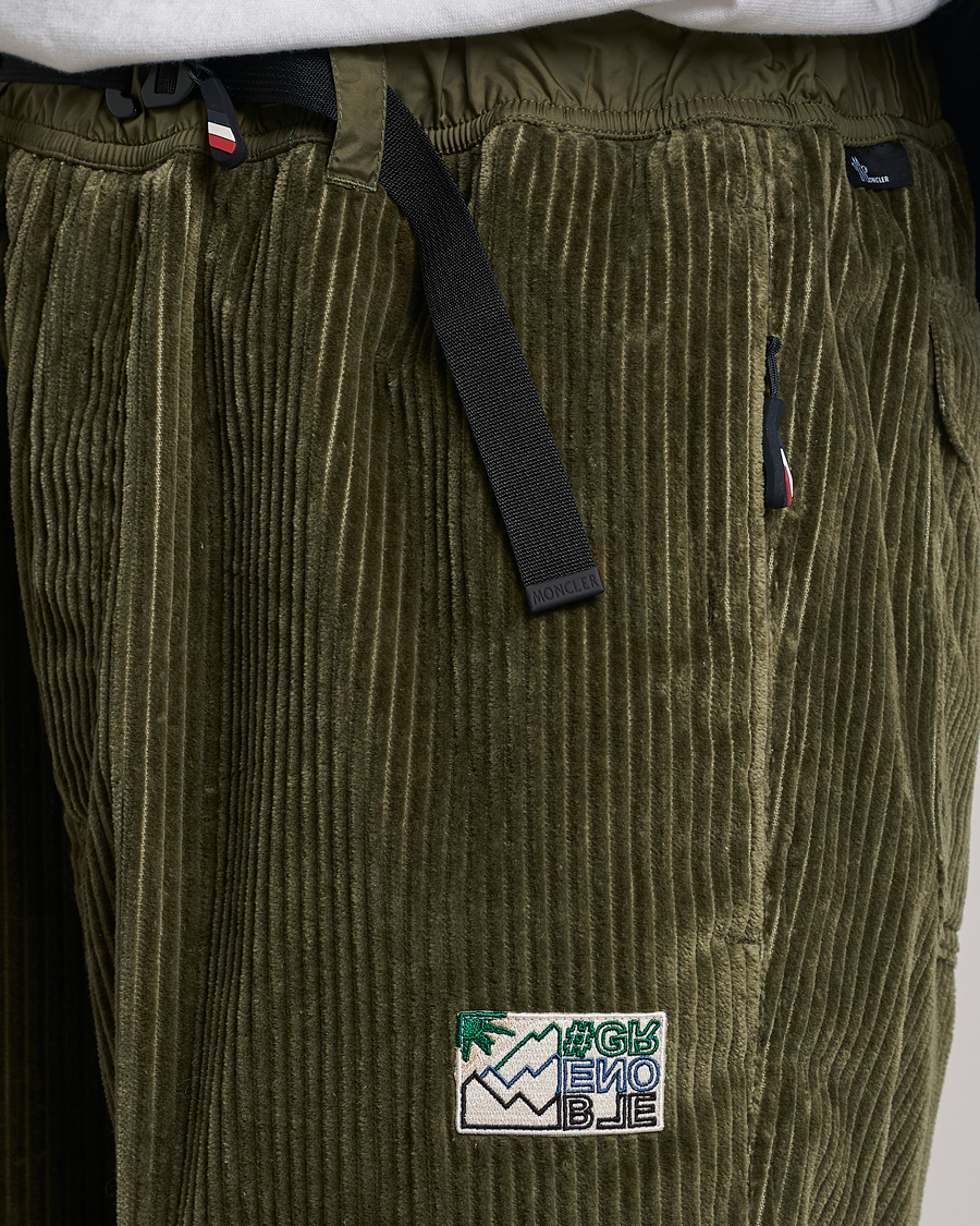 Men | Trousers | Moncler Grenoble | Tech Panel Corduroy Trousers Olive