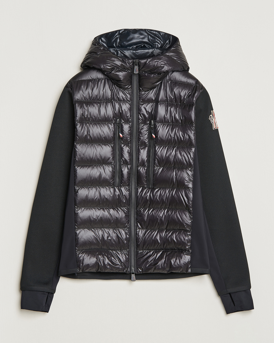 Men | Sweaters & Knitwear | Moncler Grenoble | Hybrid Zip Cardigan Black
