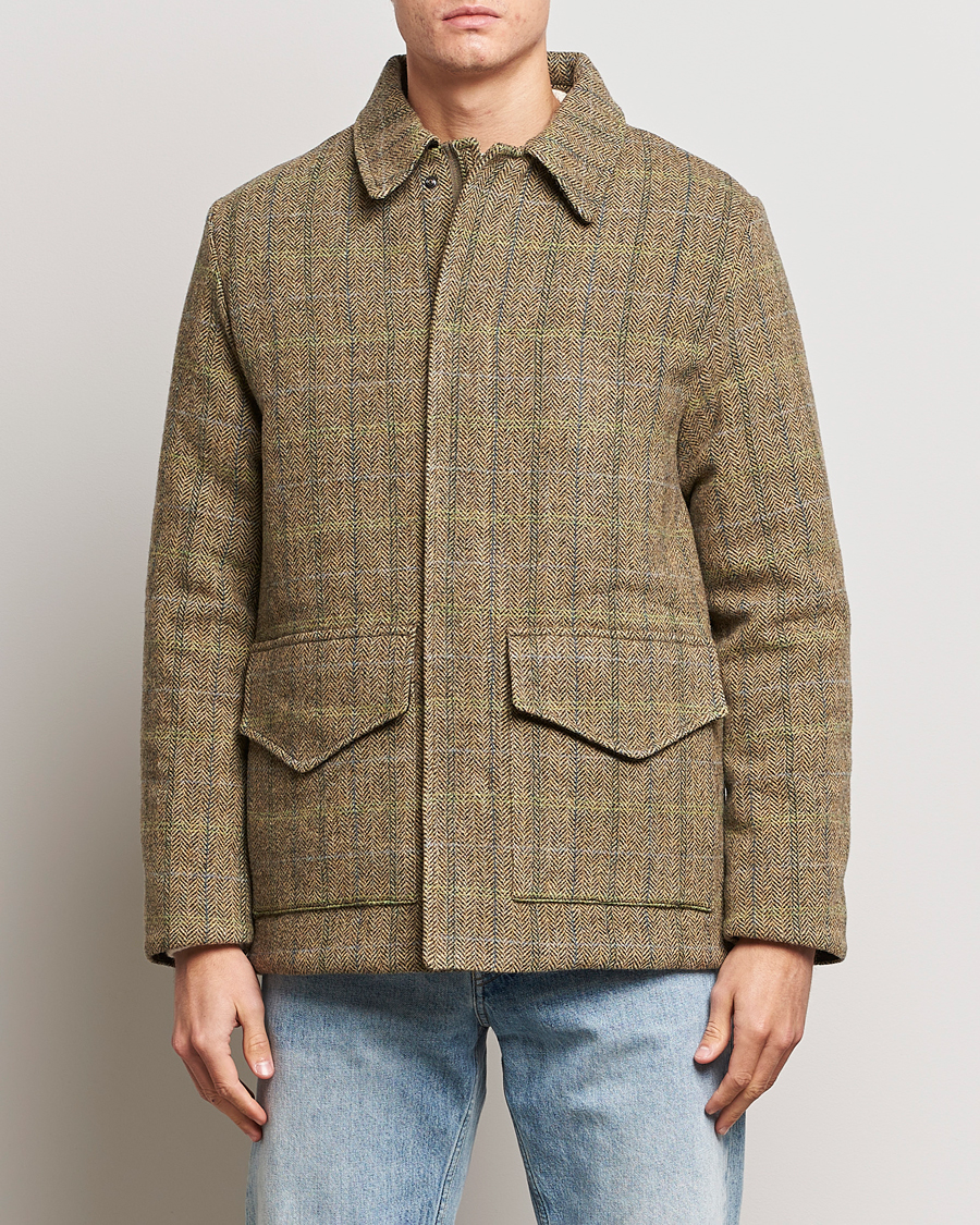 Men | Coats & Jackets | Aspesi | Tweed Hunting Jacket Green Check