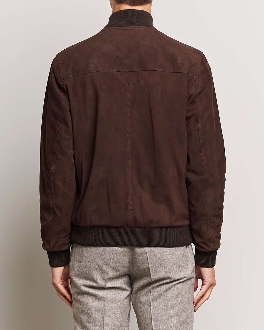 Men | Coats & Jackets | Valstar | Valstarino Suede Jacket Dark Brown