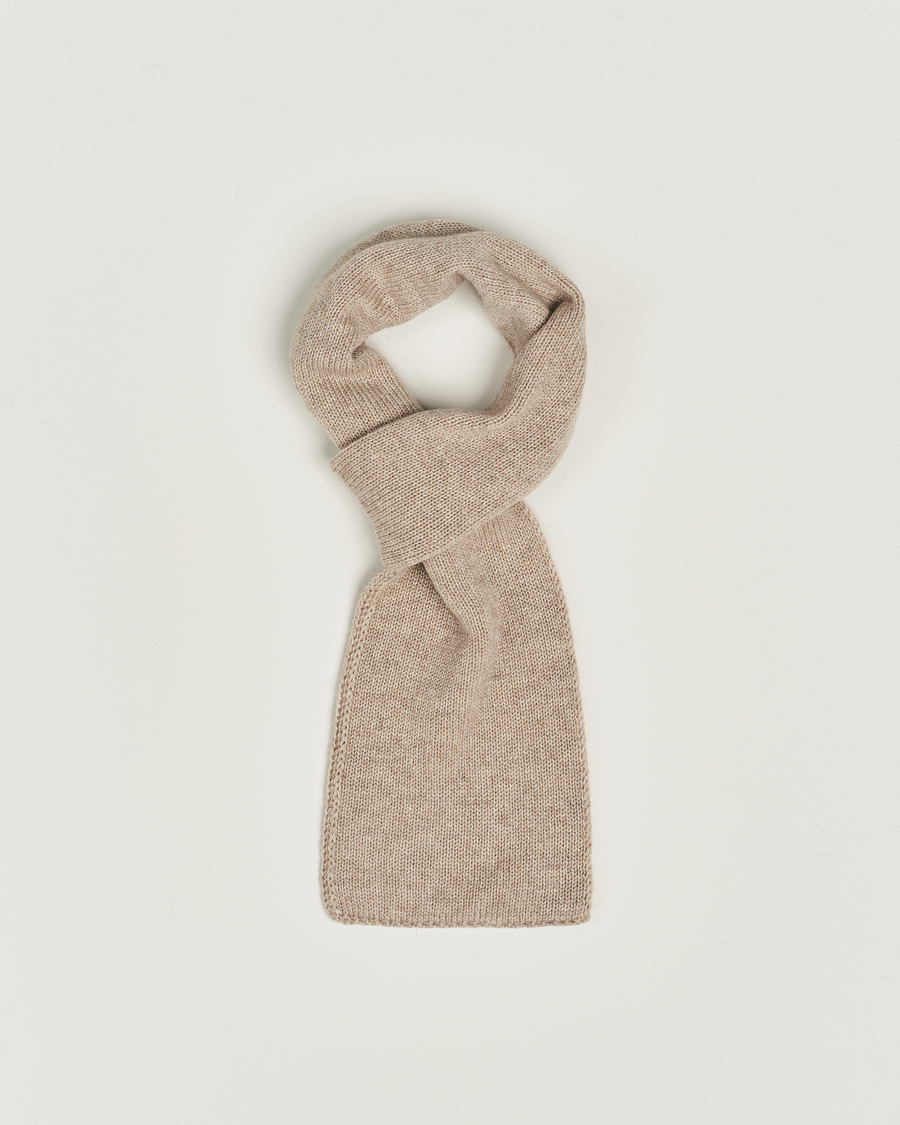 Men | Piacenza Cashmere Short Loop Cashmere Scarf Light Beige | Piacenza Cashmere | Short Loop Cashmere Scarf Light Beige