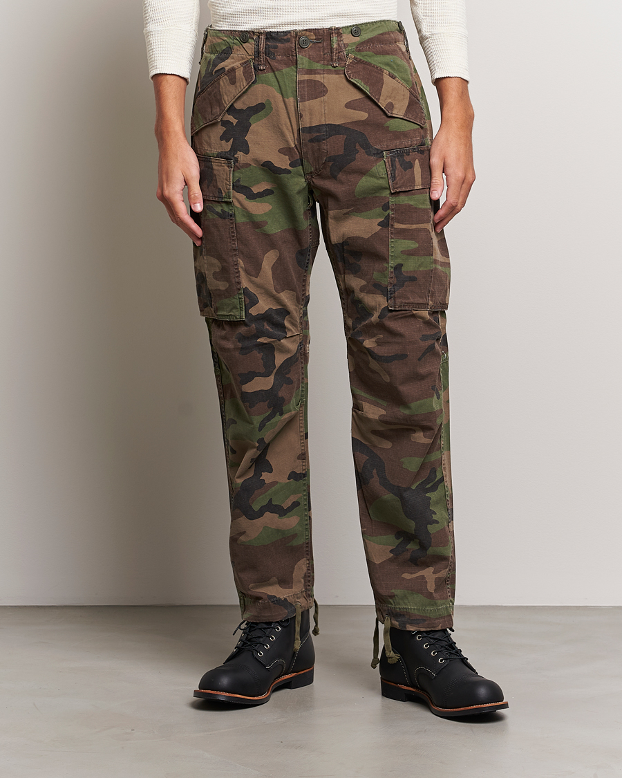 Men | Trousers | RRL | Regiment Cargo Pants Woodland Camo