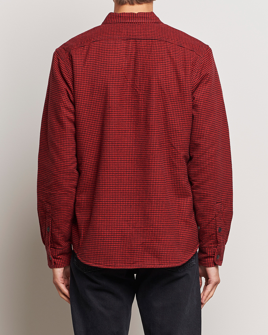 Men | Coats & Jackets | RRL | Vermont Shearling Lined Shirt Jacket Red/Black