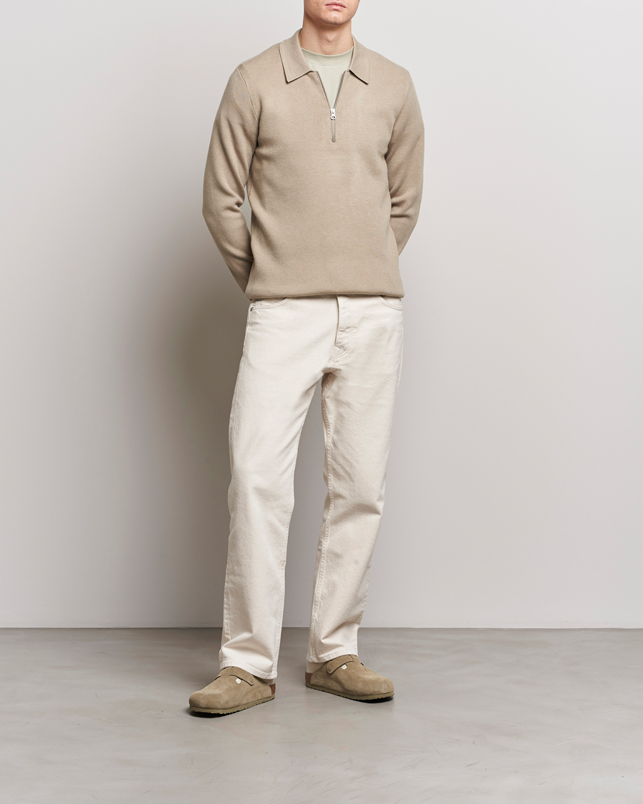 Men | Sweaters & Knitwear | Samsøe Samsøe | Guna Half Zip Pure Cashmere