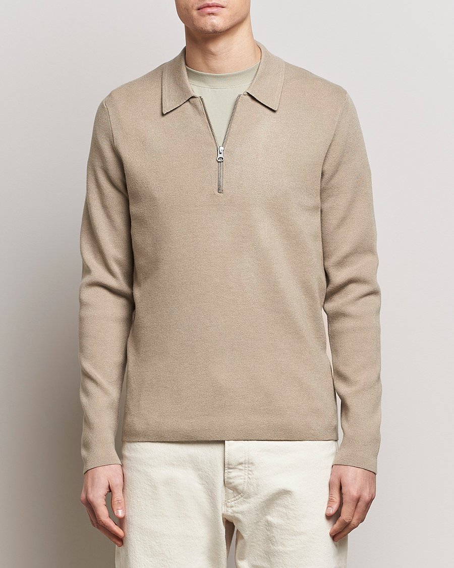 Men | Sweaters & Knitwear | Samsøe Samsøe | Guna Half Zip Pure Cashmere