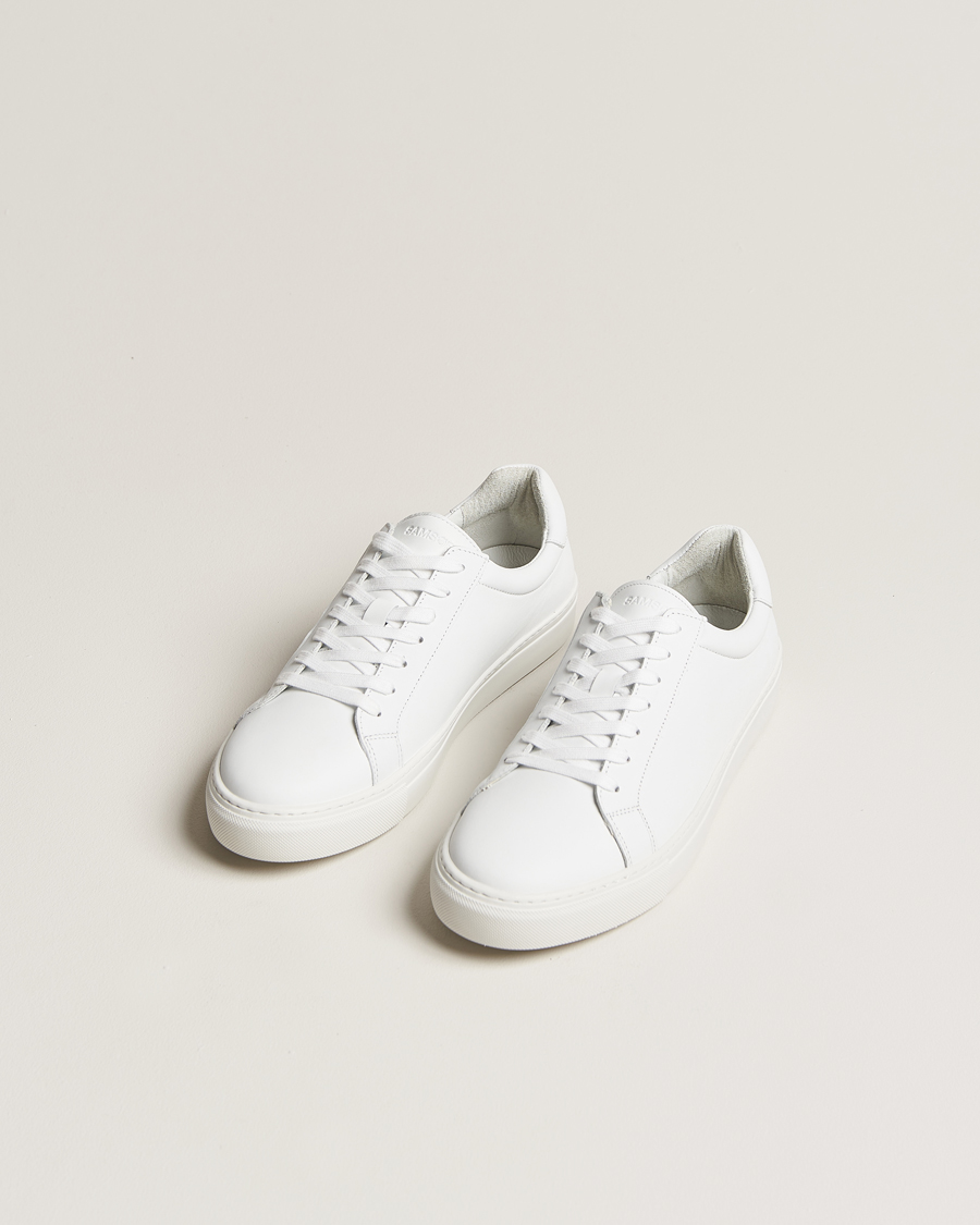 Men | Sneakers | Samsøe Samsøe | Saharry Leather Sneakers White