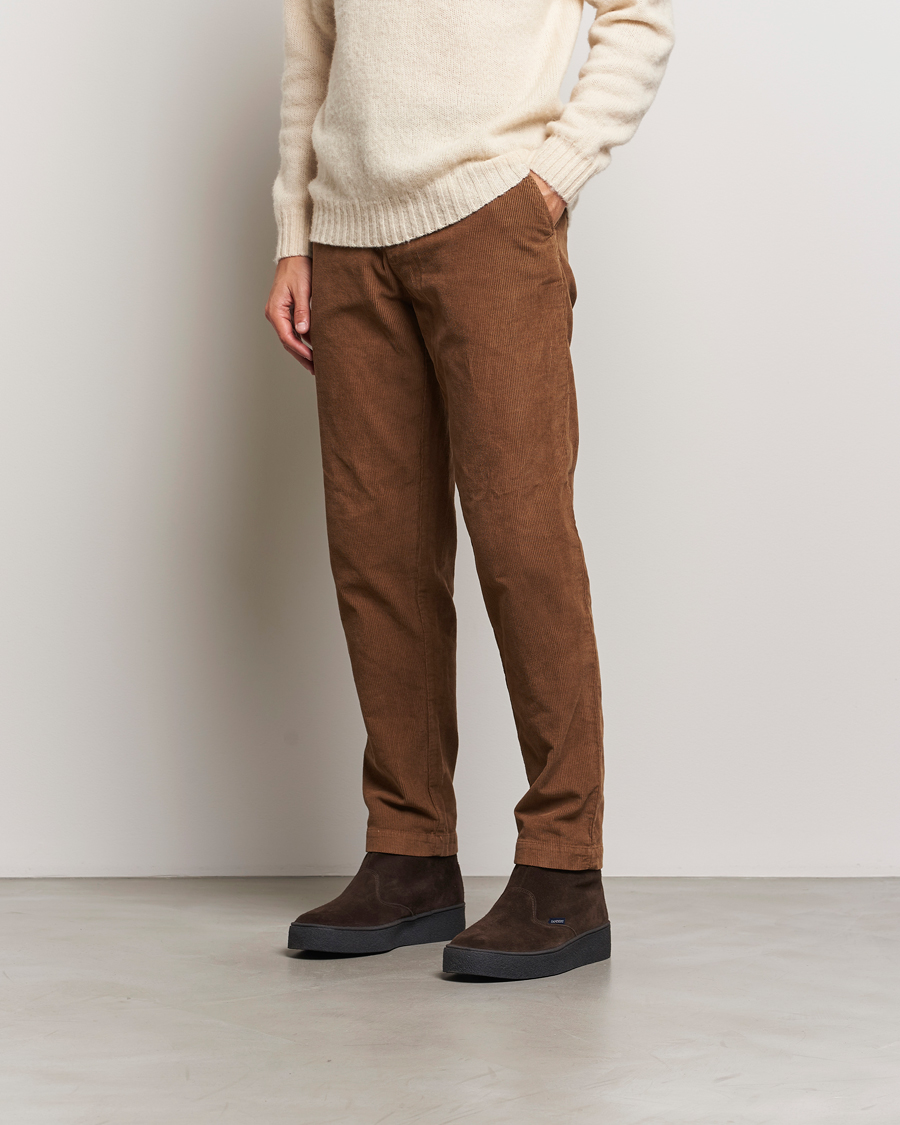 Men | Sanders Sherling Lined Suede Curling Boot Chocolate | Sanders | Sherling Lined Suede Curling Boot Chocolate
