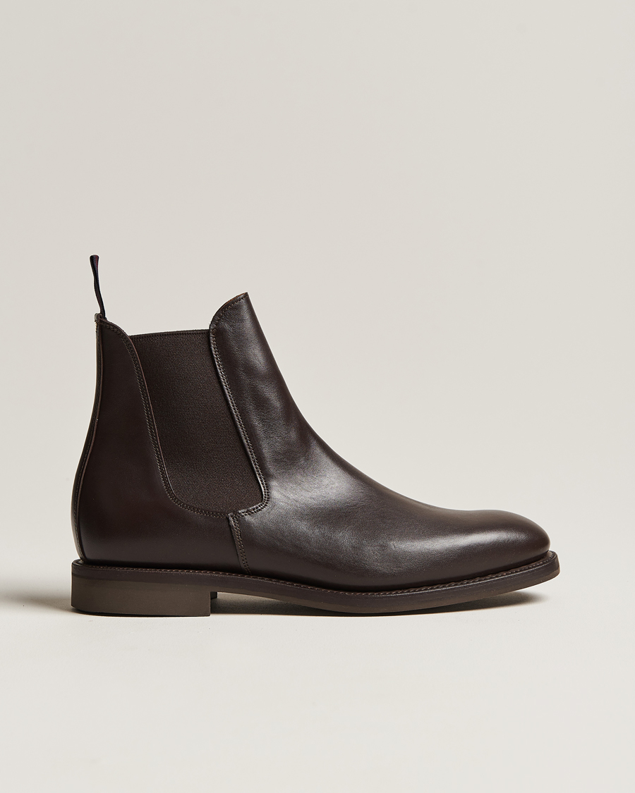 Men | Sanders Liam Chelsea Boot Dark Brown Calf | Sanders | Liam Chelsea Boot Dark Brown Calf
