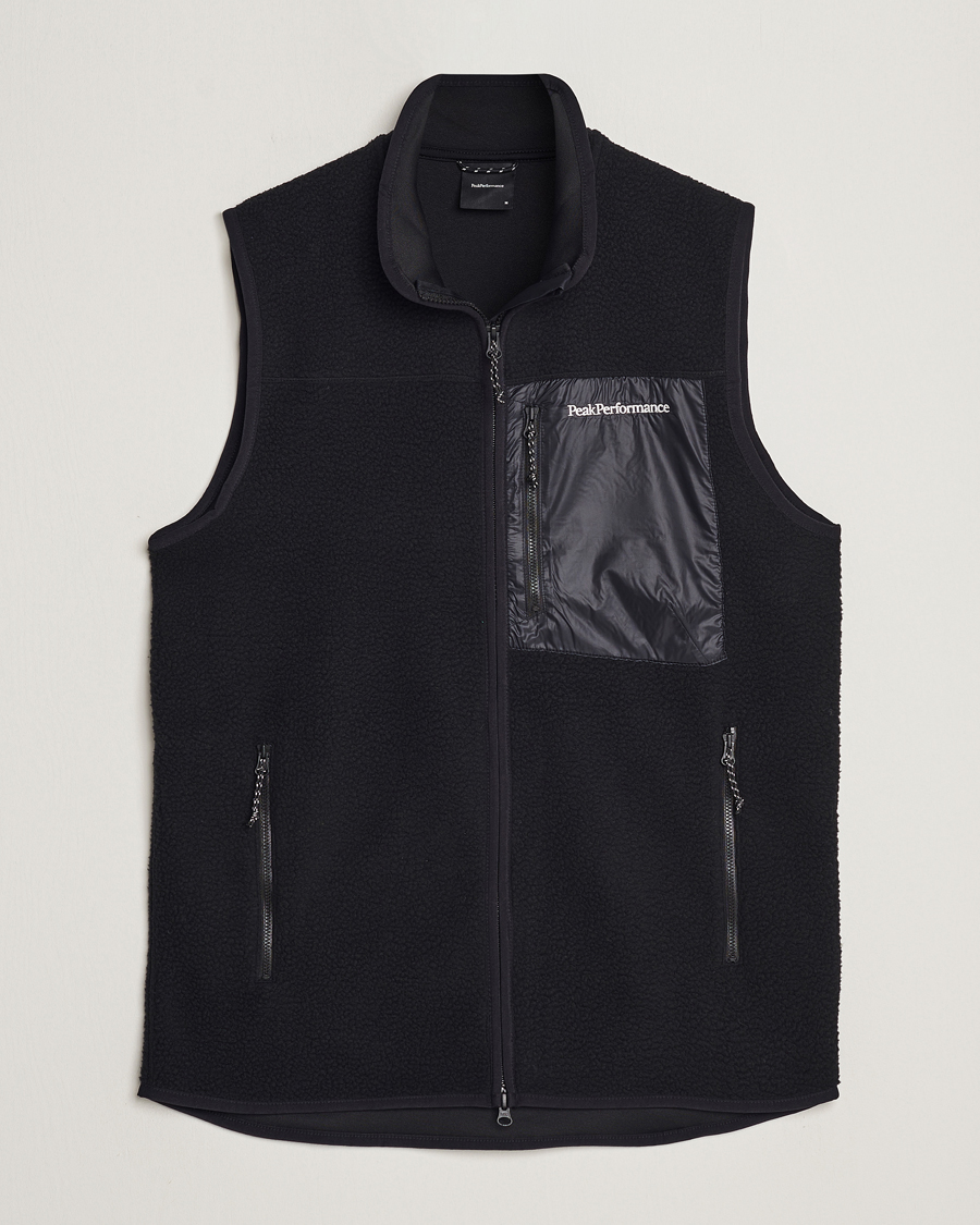 Men | Peak Performance Pile Vest Black | Peak Performance | Pile Vest Black