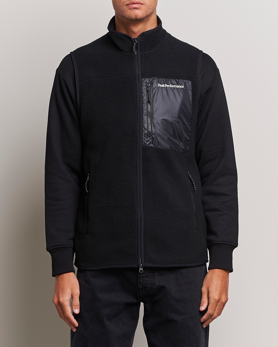 Men | Peak Performance Pile Vest Black | Peak Performance | Pile Vest Black