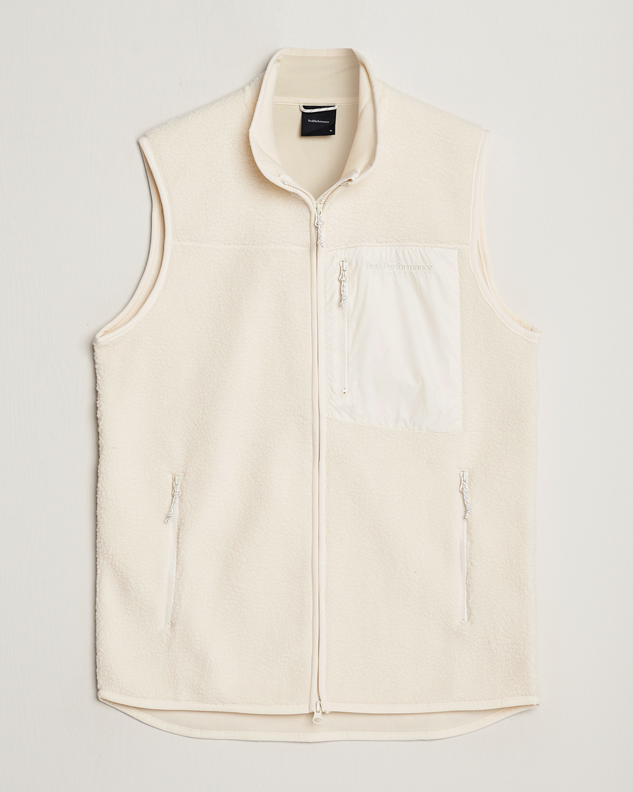 Men | Peak Performance Pile Vest Vintage White | Peak Performance | Pile Vest Vintage White
