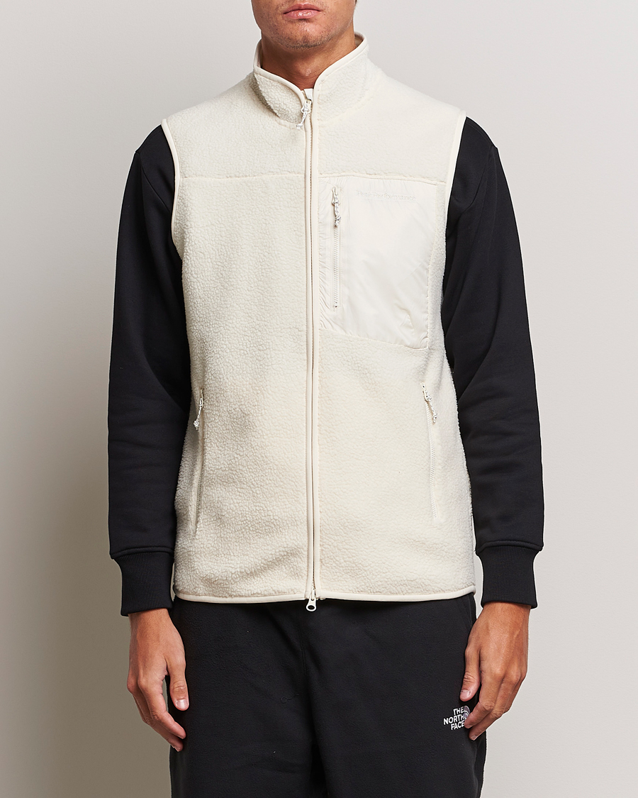 Men | Peak Performance Pile Vest Vintage White | Peak Performance | Pile Vest Vintage White