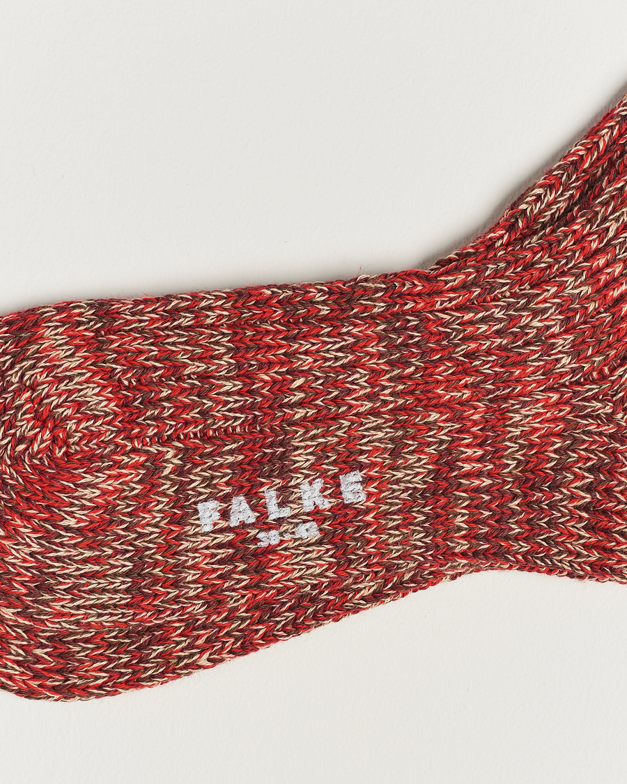 Men | Underwear & Socks | Falke | Brooklyn Cotton Sock Red Flash