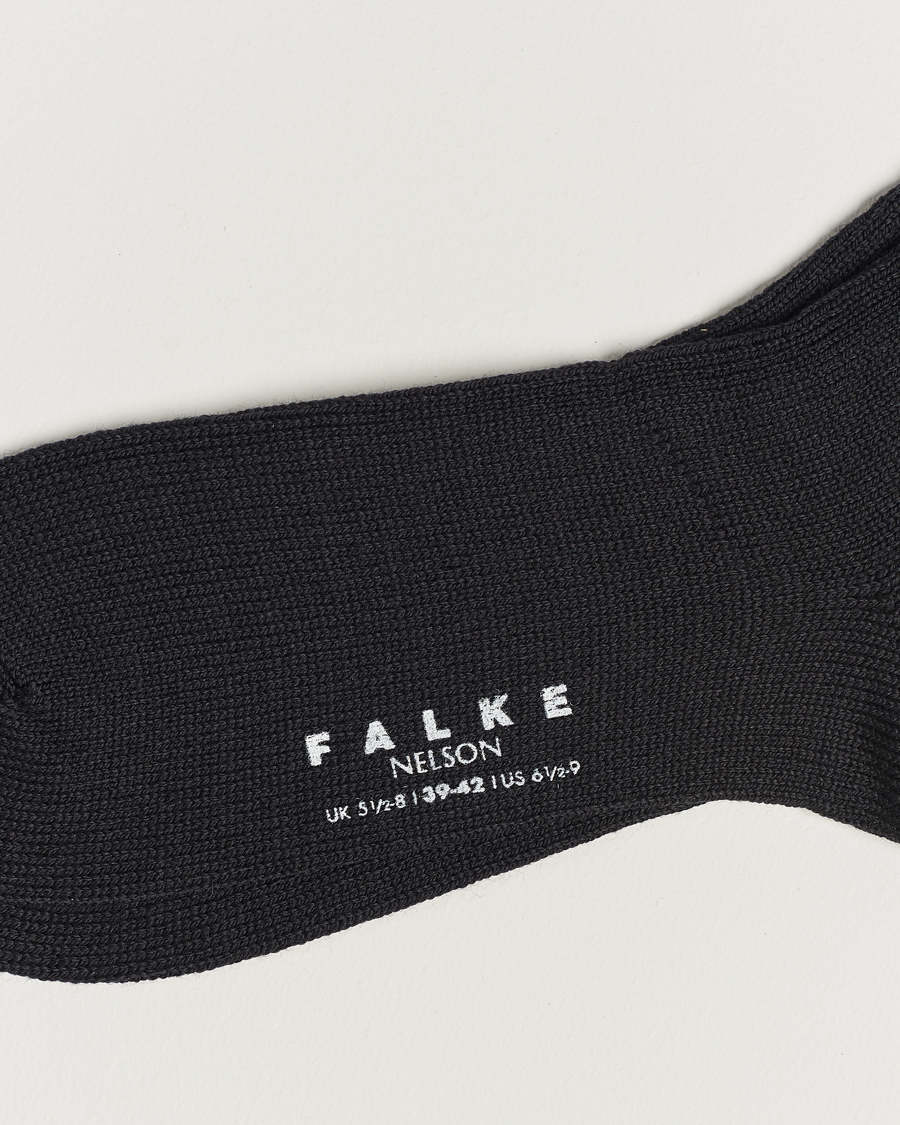 Men | Underwear & Socks | Falke | Nelson Wool Boot Sock Black
