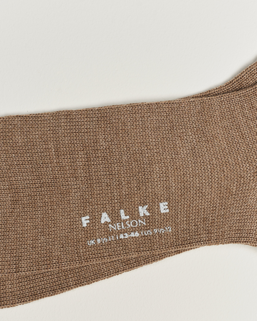 Men | Underwear & Socks | Falke | Nelson Wool Boot Sock Nutmeg Melange