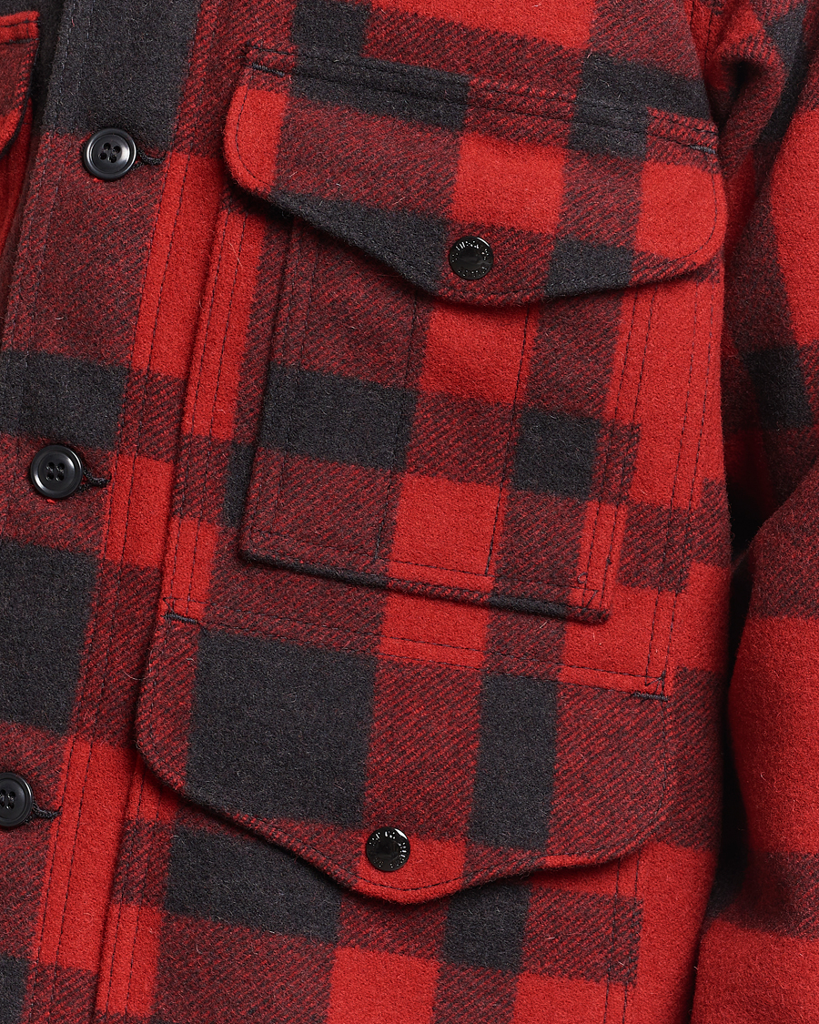 Men | Coats & Jackets | Filson | Mackinaw Wool Cruiser Brick Red