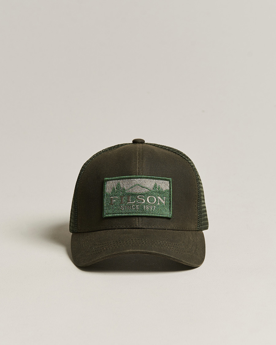 Men | Hats & Caps | Filson | Logger Mesh Cap Otter Green