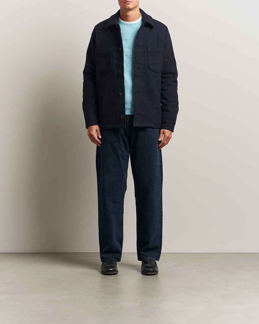 Men | Coats & Jackets | Samsøe Samsøe | Pally Padded Shirt Jacket Salute Navy