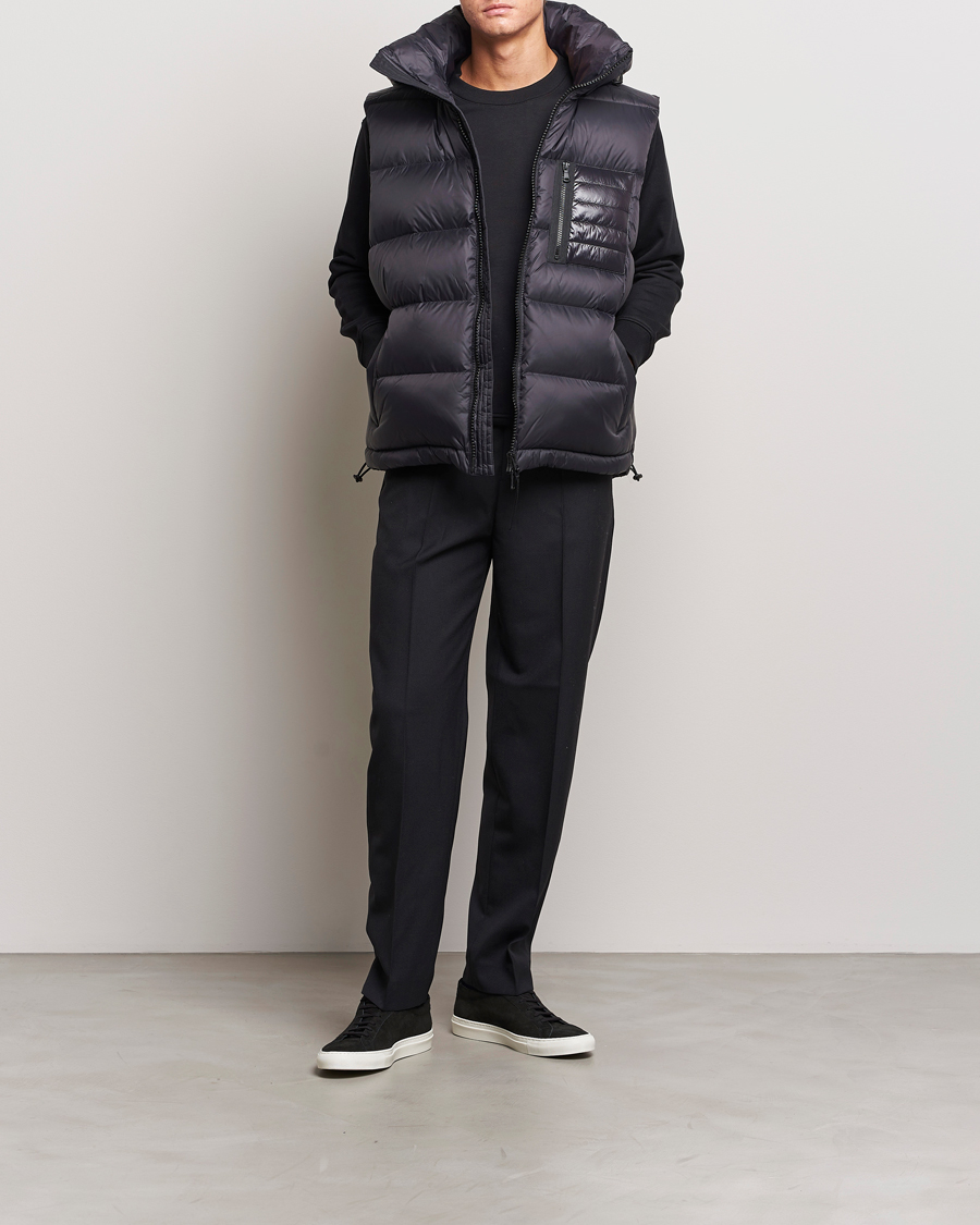 Men | Coats & Jackets | J.Lindeberg | Duke Hoodded Down Vest Black
