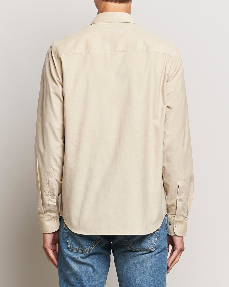 Men | Shirts | J.Lindeberg | Carlos Reg Cord Shirt Oyster Grey