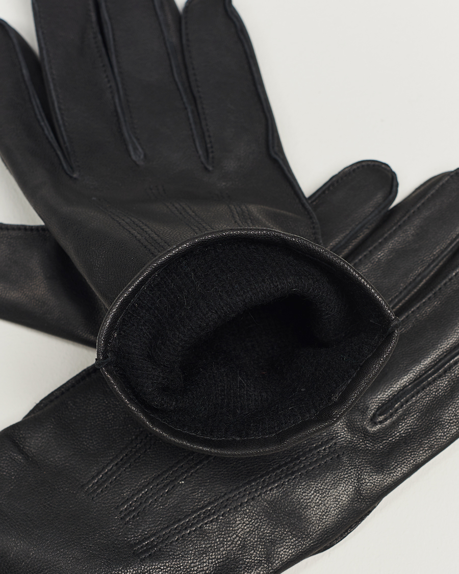 Men | J.Lindeberg Milo Leather Glove Black | J.Lindeberg | Milo Leather Glove Black