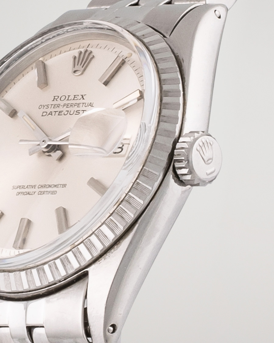 Men | Rolex Pre-Owned Datejust 1603 Oyster Perpetual Steel Black | Rolex Pre-Owned | Datejust 1603 Oyster Perpetual Steel Black