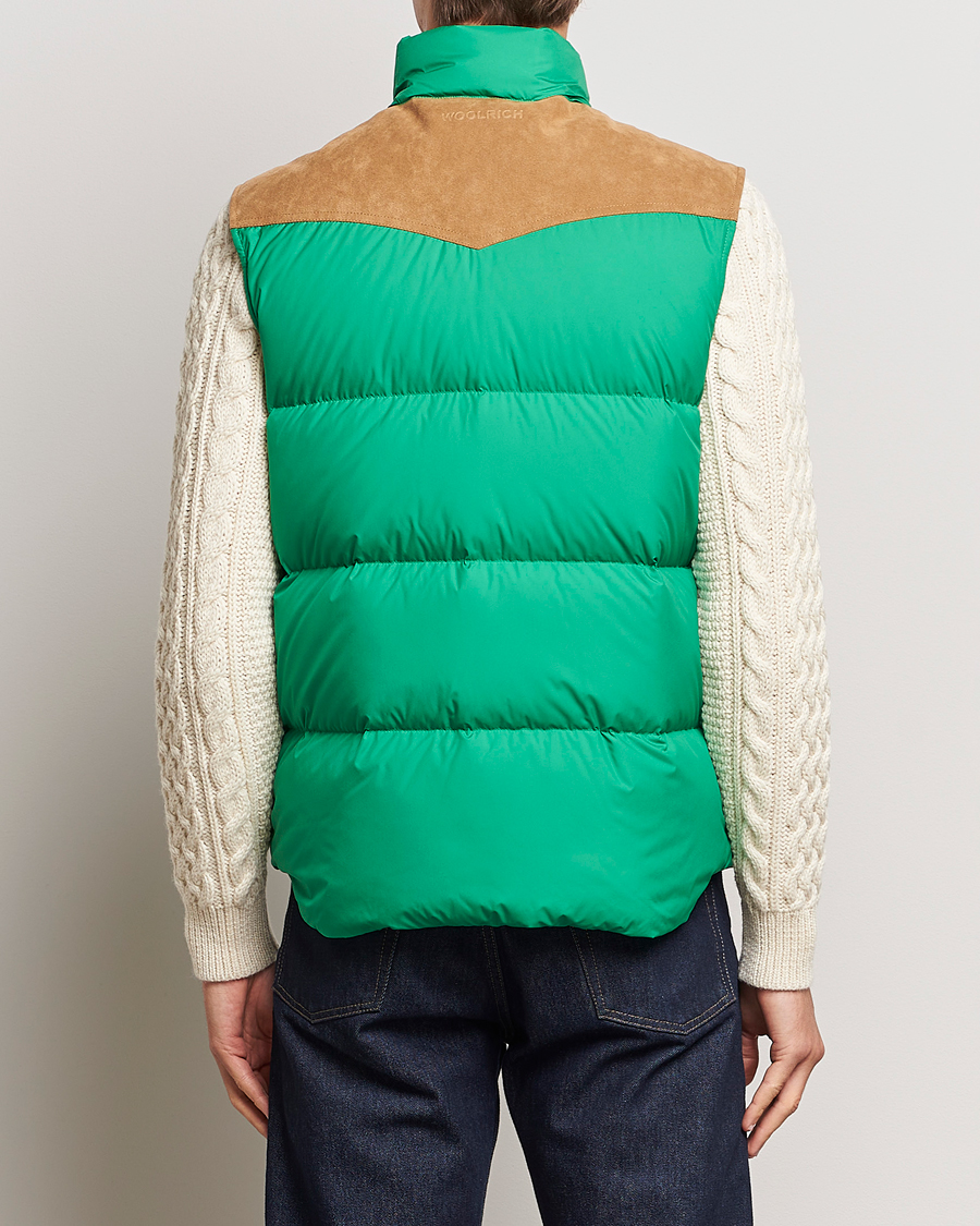Men | Coats & Jackets | Woolrich | Western Down Vest Kelly Green