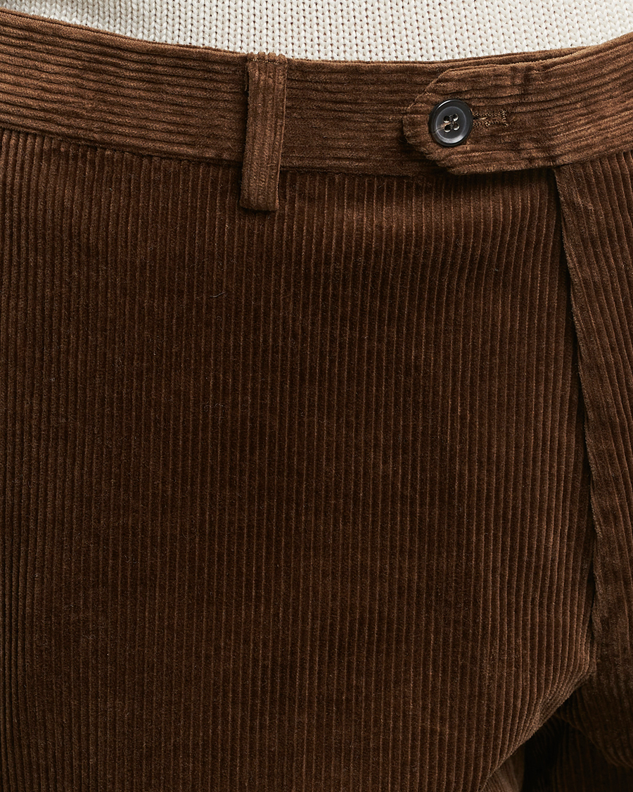 Men | Trousers | Oscar Jacobson | Denz Corduroy Trousers Camel