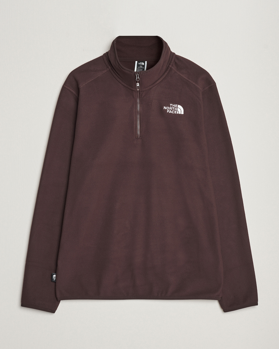 Men | Sweaters & Knitwear | The North Face | 100 Glacier 1/4 Zip Coal Brown