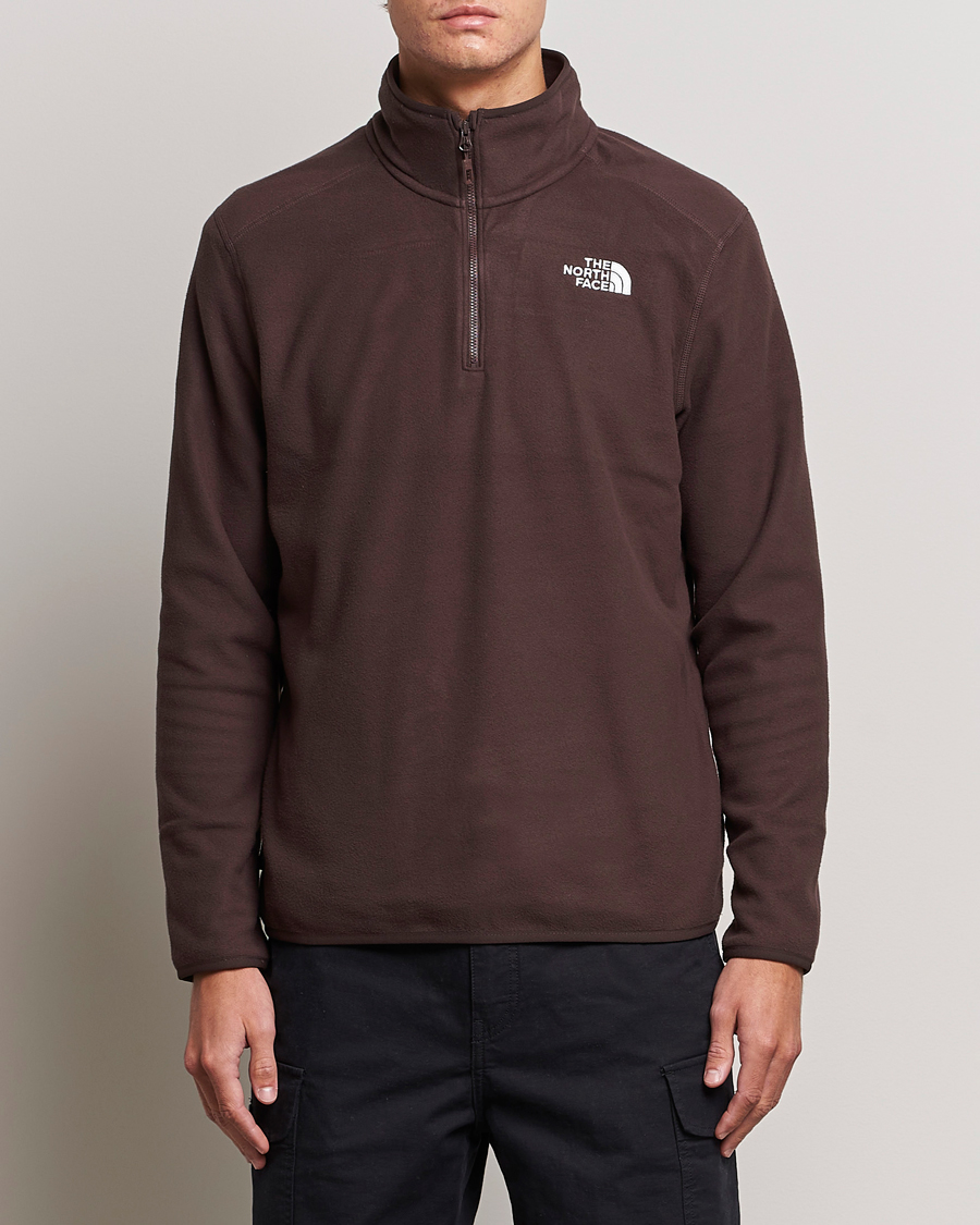 Men | Sweaters & Knitwear | The North Face | 100 Glacier 1/4 Zip Coal Brown