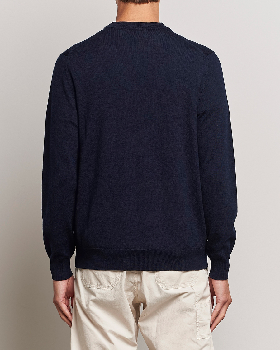 Men | Sweaters & Knitwear | NN07 | Ted Merino Crew Neck Pullover Navy Blue
