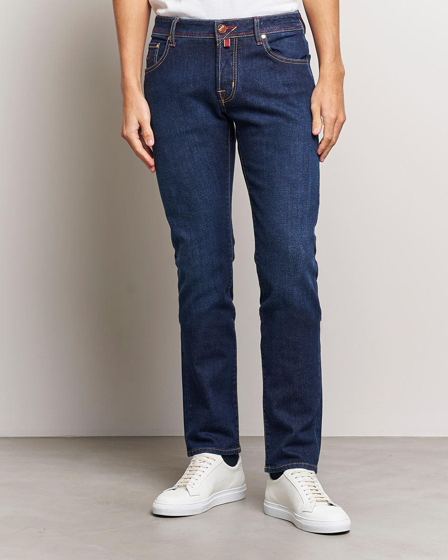 Men | Jeans | Jacob Cohën | Nick Venice Slim Fit Stretch Jeans Dark Blue